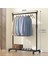 -60CM Tarzı Elbise Askısı Kat Elbise Askısı Katlanır Iç Tek Çubuk Yatak Odası ve Ev Kurutma Rafı (Yurt Dışından) 5
