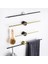 G40CM Tarzı Hafif Lüks Havlu Askısı Yaratıcı Fırçalanmış Altın Ayarlanabilir Tek Çubuk Banyo Havlusu Askısı Iskandinav Minimalist Banyo Havlu Çubuğu (Yurt Dışından) 2