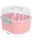 Pembe Tarzı 29,5X26CM Biberon Organizatör Lavabo Bulaşıklık Saklama Kutusu Gümüş Bebek Ölmek Tahliye Tahtası Kurutucu (Yurt Dışından) 2