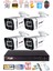 4 Kameralı 1080P Görüntü Gece Renkli Full Hd 4 x Ultra LED Gece Renkli Güvenlik Kamerası Seti 500 GB 2