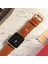 Apple Watch 42MM 44MM 45MM 49MM Ultra Ultra2 Seri 3 / 4 / 5 / 6 / Se / 7 / 8 / 9 Deri Kordon Hakiki Crazy Deri Kayış Hardal 4