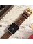 Apple Watch 42MM 44MM 45MM 49MM Ultra Ultra 2 Seri 3 / 4 / 5 / 6 / Se / 7 / 8 / 9 Kahverengi Deri Kordon Hakiki Crazy Deri Kayış 7