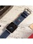 Apple Watch Deri Kordon 42MM 44MM 45MM 49MM 3 / 4 / 5 / 6 / Se / 7 / 8 / Ultra / Ultra 2 Mavi Deri Kayış 6