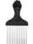 Siyah Yumruk Afro Pick Metal Geniş Diş Saç Tarak Hacim Veren Saç Şekillendirici Anti-Statik Tarak Fırça Dolaşık Açıcı Tarak (Yurt Dışından) 2