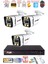 3 Kameralı 1080P Görüntü Gece Renkli Full Hd 4 x Ultra LED Gece Renkli Güvenlik Kamerası Seti 500 GB 1