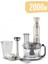 2000W Turbo Doğrayıcı, Dilimleme, Rondo, Blender - Ikili Çelik Mikser 6 In 1 Çok Amaçlı Mutfak Robotu 1