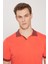 Erkek Mercan Standart Fit Normal Kesim Polo Yaka %100 Pamuk Triko Tişört 4