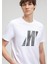 Erkek Beyaz M0612172-620 Pro Baskılı T-Shirt 3