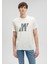 Erkek Ekru M0612184-70139 Pro Baskılı T-Shirt 2