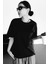Baskılı Oversize T-Shirt Siyah 2