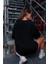 Baskılı Oversize T-Shirt Siyah 2