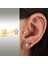 0.03 Karat Pırlanta Yıldız Tragus Piercing 3