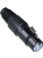 Black Metal Xlr Canon Dişi Jak TNX-4814 Bk 1