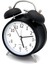 16CM Büyük Boy Akar Saniyeli Alarm Çalar Saat - Nostaljik Masa Saati Siyah 4