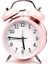 16CM Büyük Boy Akar Saniyeli Alarm Çalar Saat - Nostaljik Masa Saati Pembe 2