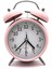 16CM Büyük Boy Akar Saniyeli Alarm Çalar Saat - Nostaljik Masa Saati Pembe 3