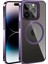 iPhone 14 Pro Max Kılıf Magsafe Wireless Şarj Özellikli Standlı Klon Kapak 3