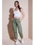 Yüksek Bel Regular Fit Jogger Kargo Pantolon Bayan Pantolon 24Y0311K1 1