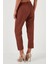Beli Lastikli Keten Görünümlü Pantolon Bayan PANTOLON 5865797 4