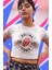 Fuddy Moda The Rolling Stones Baskılı Crop Top, Kadın Rock Temalı Crop Bluz 2