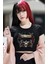 Guns N'roses Baskılı Crop Top, Kadın Rock Temalı Crop Bluz 1