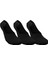 Invisible 3 Pack Unisex Siyah Çorap 1