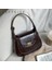 Siyah 16.5CMX20CMX3.5CM Sol Taraf Retro Tasarım Moda Kadın Küçük Çanta 2023 Kış Lüks Deri Crossbody Çanta Kadın Omuz Çantaları Bolsas (Yurt Dışından) 2