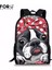 Z2527C Forudesigns Kız Sırt Çantası Sevimli 3D Köpek Boston Terrier Baskı Öğrencileri Çocuklar Okul Çantaları Çocuk Sırt Çantası Genç Kız Sırt Çantası (Yurt Dışından) 2