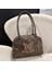 Kahverengi Kadın Fermuar Omuz Çantası Hafif Üst Kolu Çanta Işlemeli Kelebek Retro Tote Çanta Satchel Hobo Çanta Kız Şık Çanta (Yurt Dışından) 1