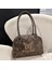 Kahverengi Kadın Fermuar Omuz Çantası Hafif Üst Kolu Çanta Işlemeli Kelebek Retro Tote Çanta Satchel Hobo Çanta Kız Şık Çanta (Yurt Dışından) 2