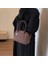 Kahve Kadın Süet Moda Üst Kolu Çanta Lüks Katı Tasarımcı Tek Kollu Çanta Retro Shopper Çantalar Büyük Şık Crossbody Çanta Vintage Çanta (Yurt Dışından) 1