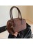 Kahve Kadın Süet Moda Üst Kolu Çanta Lüks Katı Tasarımcı Tek Kollu Çanta Retro Shopper Çantalar Büyük Şık Crossbody Çanta Vintage Çanta (Yurt Dışından) 4