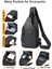 Gri Tasarımcı Göğüs Çantası Erkekler Için Tek Omuz Çantası Rahat Crossbody Göğüs Sırt Çantası Moda Fanny Paketi Sling Messenger Sling Çanta (Yurt Dışından) 3