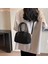 Kahve Kadın Rahat Satchel Çanta Ayarlanabilir Askı Pu Deri Şık Hobo Çanta Düz Renk Retro Crossbody Çanta Büyük Kapasiteli Askılı Çanta (Yurt Dışından) 3