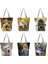 HL5168 Köpek Çantası Alman Çoban Boston Terrier Bulldog Husky Köpek Nedensel Tote Çanta Kadın Çanta Bayan Omuz Çantaları Yeniden Kullanılabilir Alışveriş Çantası (Yurt Dışından) 5