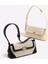 Bej Kadın Koltukaltı Hobo Çanta Vintage Üst Kolu Çanta Çok Yönlü Flap Omuz Çantası Yumuşak Satchel Çanta Işe Gidiş Çanta (Yurt Dışından) 2