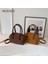 Kahve Kadın Rahat Çanta Çanta Ayarlanabilir Askı Pu Deri Retro Crossbody Çanta Düz Renk Üst Kolu Çanta Büyük Kapasiteli Askılı Çanta (Yurt Dışından) 4
