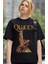 Unisex Oversize Queen Baskılı Tişört, Rock Metal Temalı T-Shirt 3