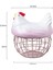 Seramik Yumurta Tutucu Kolu Metal Tavuk Süs Ev Dekoratif Meyve Depolama Sepeti Mutfak Organizatör Için,организаторы Hmoe (Yurt Dışından) 2