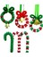 1570 Adet Noel Boncuklu Süs Seti Parti Zanaat Çelenk Şeker Kamışı Noel Asılı,декоративные Подарки (Yurt Dışından) 2