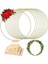 10 Paket 10 Paket Ahşap Yer Kartı Sahipleri ile 10 Inç Metal Çiçek Çember Merkez Parçası, Masa Için Altın Çember Merkez Parçaları,декоративные Подарки (Yurt Dışından) 2