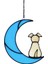 Köpek Severler Için Vitray Pet Köpek Anıt Hediyeler, Pencere Asma Süs Suncatcher, Köpek Kaybı Sempati Hediye C,декоративные Подарки (Yurt Dışından) 2