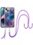 IPhone 14 Kapak Mermer Ayrılabilir Kayış Crossbody Kordon Yumuşak (Yurt Dışından) 1