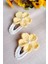 Çiçek Desenli Inci Detaylı Çıtçıtlı Çocuk Bebek Saç Tokası / Saç Aksesuarı 2 Li Set 2