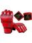 Yarım Eldivenleri Kickboks Karate Mücadele Kırmızı Için Dayanıklı Mma Eldivenleri (Yurt Dışından) 4