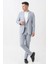 Agno T2415 Regular Fit Likralı 6 Drop Jogger Gofre Takım Elbise Desenli 1