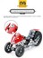 Janjon Star Çocuk Vidalı Oyuncak Montajı 3D Metal Sökme Iş Makinesi Somun Motosiklet Modeli Eğitici Yangın Söndürme Seti (Yurt Dışından) 2