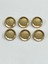 Metal Düğme/hırka Yelek Boyu/ 6 Lı Set/1,8 CM/JX001/MAT Gold 1