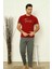 Flk 8106 Penye Erkek Süprem Yazlık Kısa Kollu Pijama Takımı 1