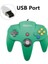 USB Yeşil Kablolu N64 Gamepad Joypad Oyun Joystick Gamecube Mac Gamepad Pc Oyun Denetleyicisi Için (Yurt Dışından) 1